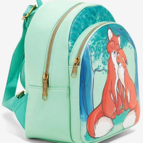 Loungefly Disney The Fox And The Hound Tod & Vixey Mini Backpack - Picture 2 of 15
